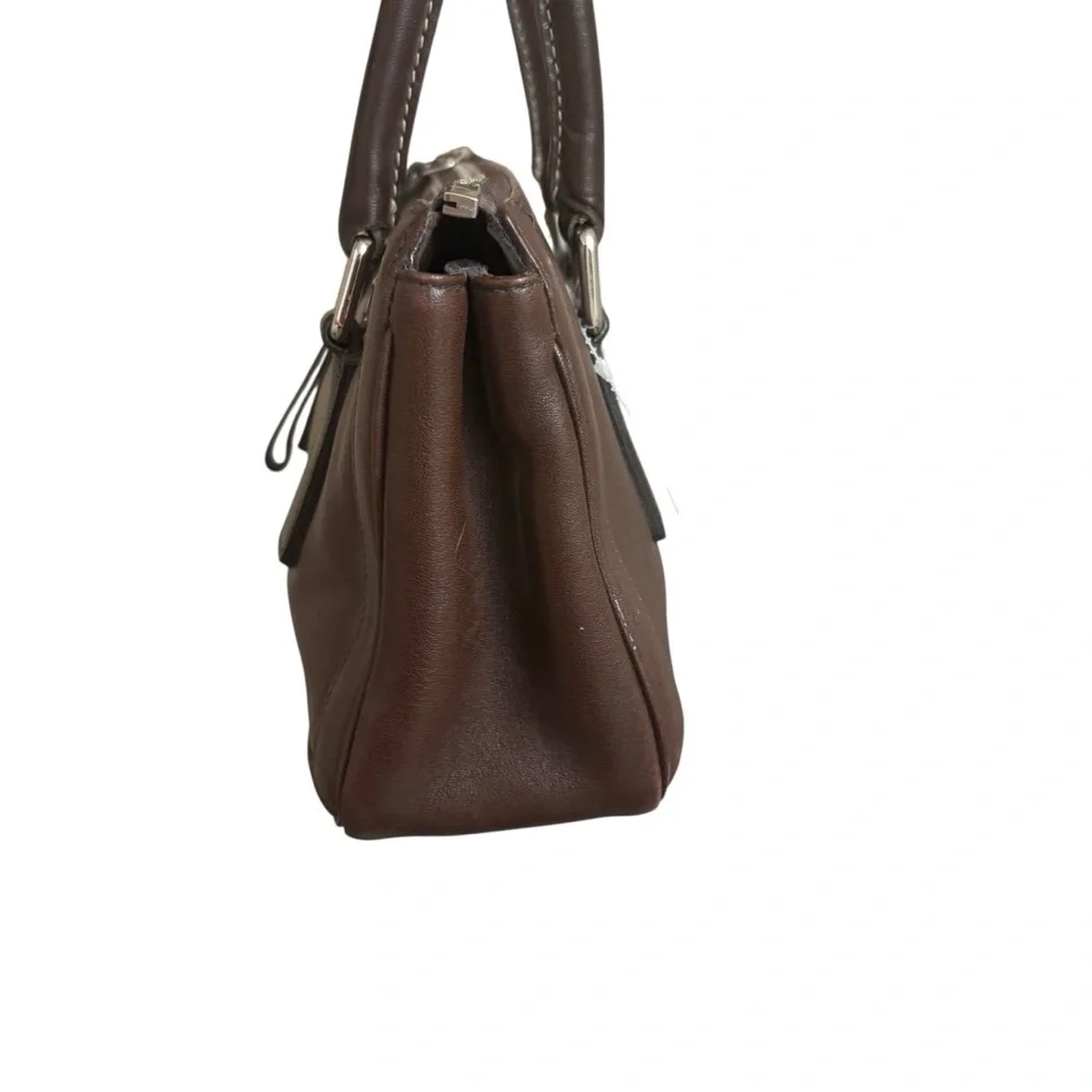 Coach Vintage Brown leather Bonnie’s Legacy 9421 Small Zip Satchel bag RARE